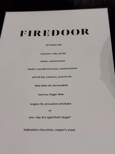Menu Firedoor Restaurant - 9