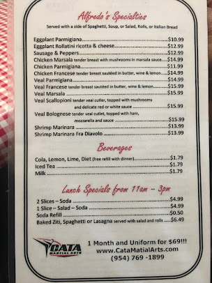 Menu Firefly Italian Restaurant Alfredo Pizza - 0