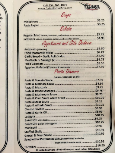 Menu Firefly Italian Restaurant Alfredo Pizza - 1