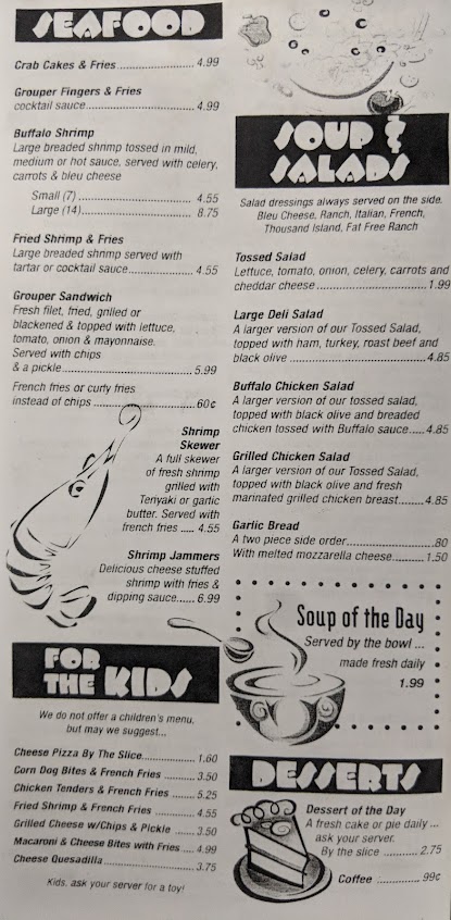 Menu Firehouse Grill Pub Inc - 0