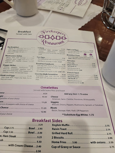 Menu Firekeepers - 4