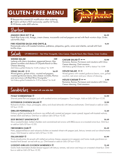Menu Fireworks Restaurant - 7
