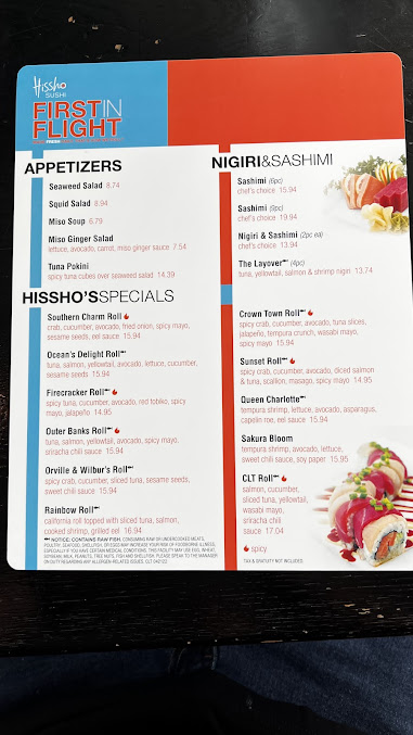 Menu First In Flight Bar - 9