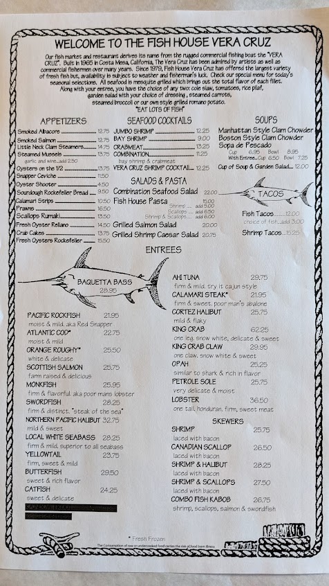 Menu Fish House Vera Cruz - 3