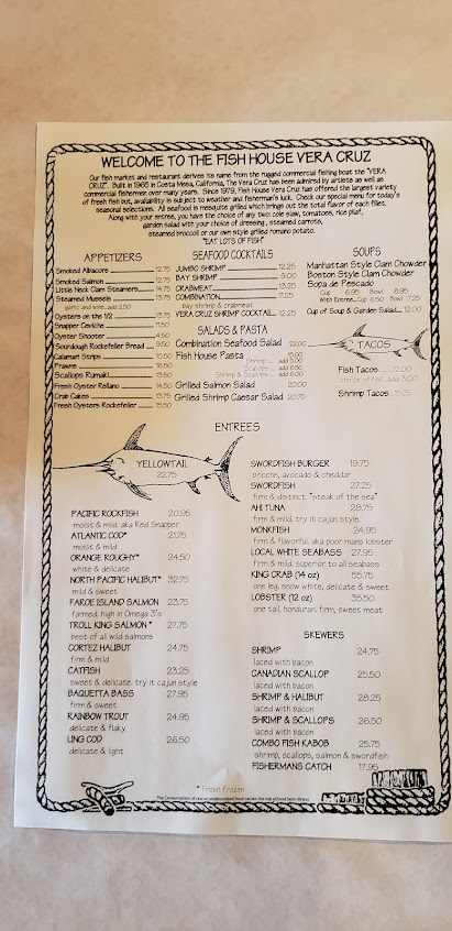 Menu Fish House Vera Cruz - 8