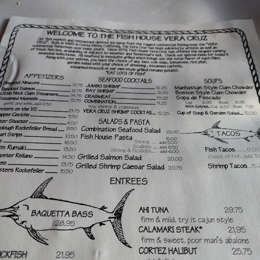 Menu Fish House Vera Cruz - 9