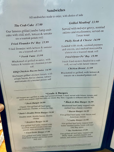 Menu Fish Slips Marina Raw Bar Grill - 0
