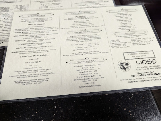 Menu Fishers Deli Formerly Weiss Deli - 1
