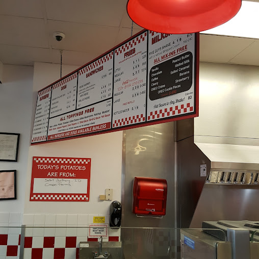 Menu Five Guys - 5