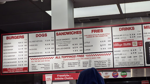 Menu Five Guys - 8