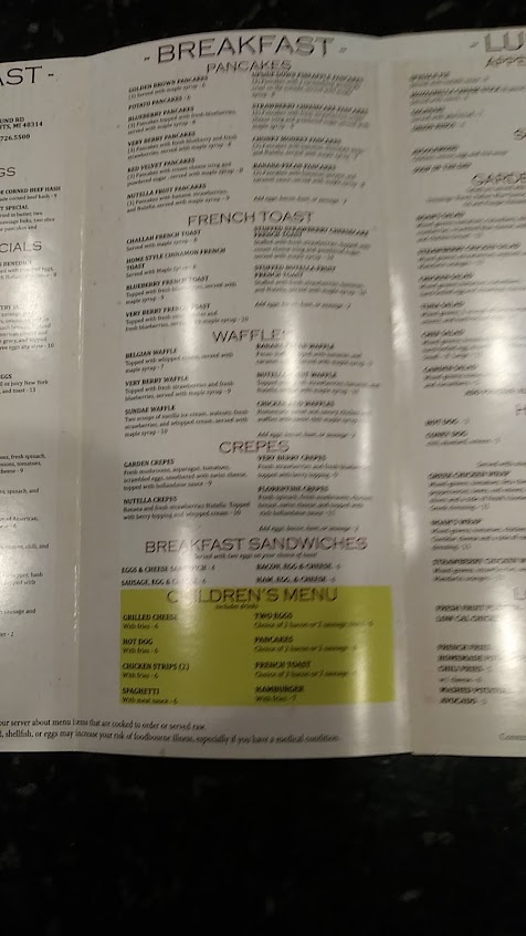Menu Flaming Grill Family Dining - 6