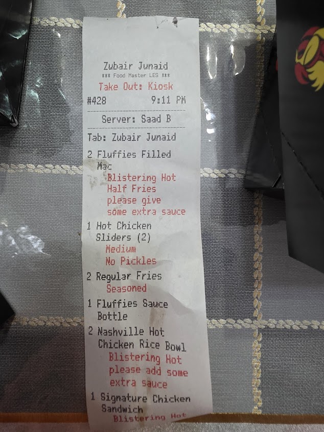 Menu Fluffies Hot Chicken Les - 5