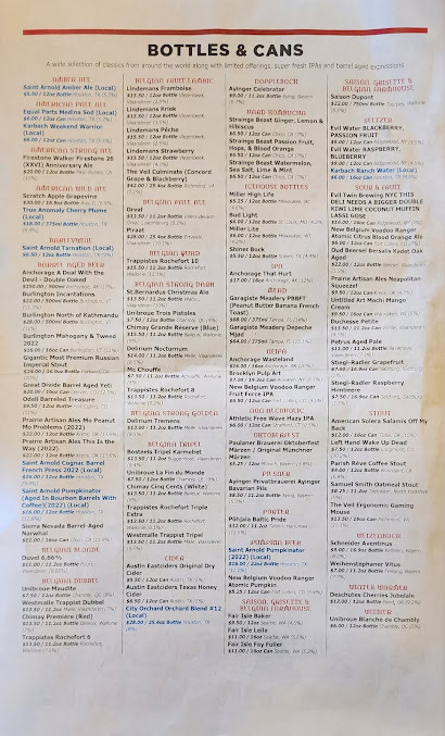 Menu Flying Saucer Draught Emporium - 1