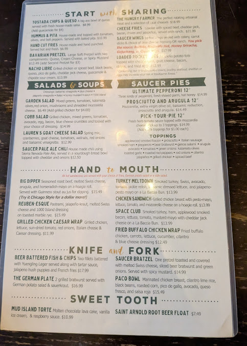 Menu Flying Saucer Draught Emporium - 5