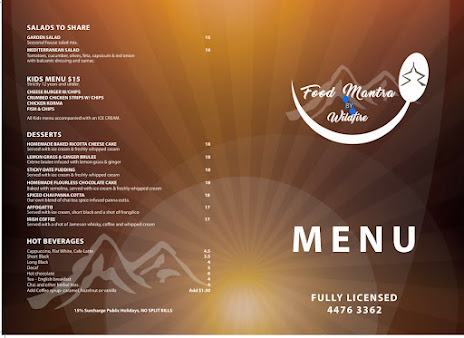 Menu Food Mantra By Wildfire - 0