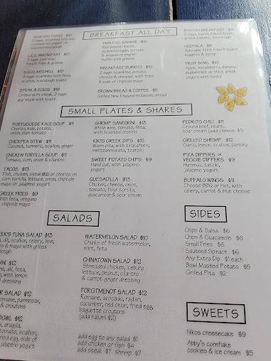 Menu Forgtmenot - 2