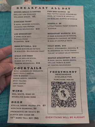 Menu Forgtmenot - 5