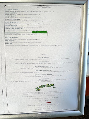 Menu Forli Italian Restaurant - 1