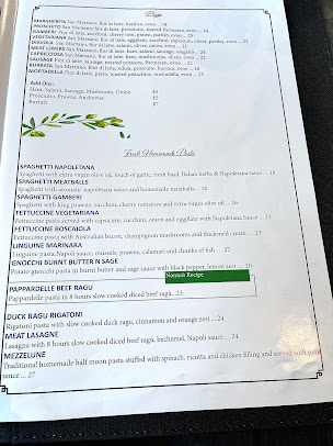 Menu Forli Italian Restaurant - 4