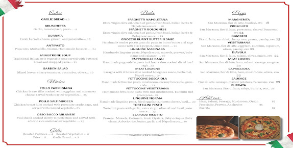 Menu Forli Italian Restaurant - 5