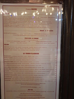 Menu Forno Mauri - 1