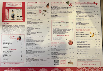 Menu Four Frogs Crêperie - 9