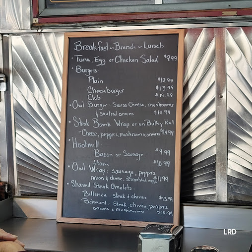 Menu Four Sisters Owl Diner - 6