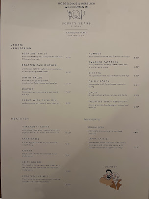 Menu Fourty Years Kitchen - 7