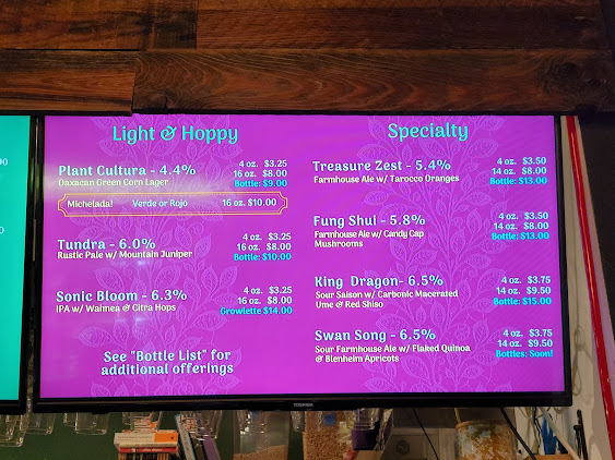 Menu Fox Tale Fermentation Project - 2