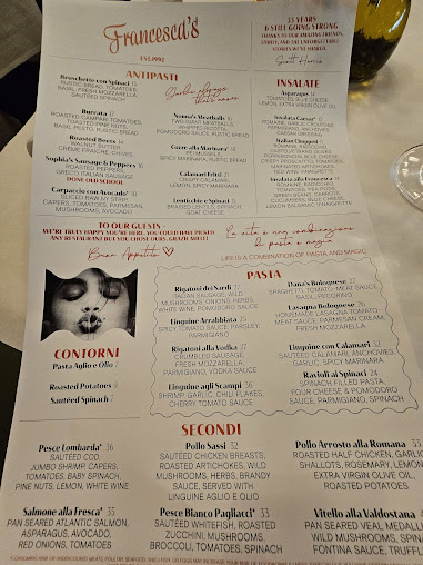 Menu Francesca's North - 4