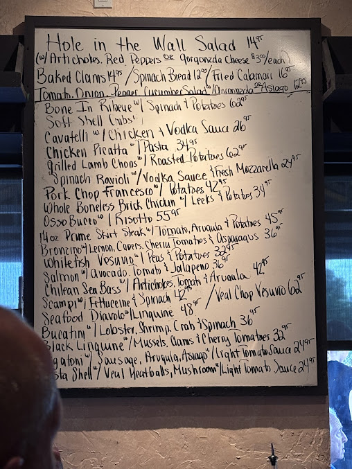Menu Francesco's Hole In The Wall - 0
