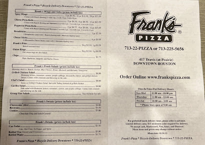 Menu Frank's Pizza - 9