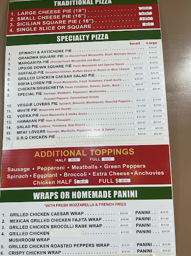 Menu Fratelli’s Pizzeria - 1
