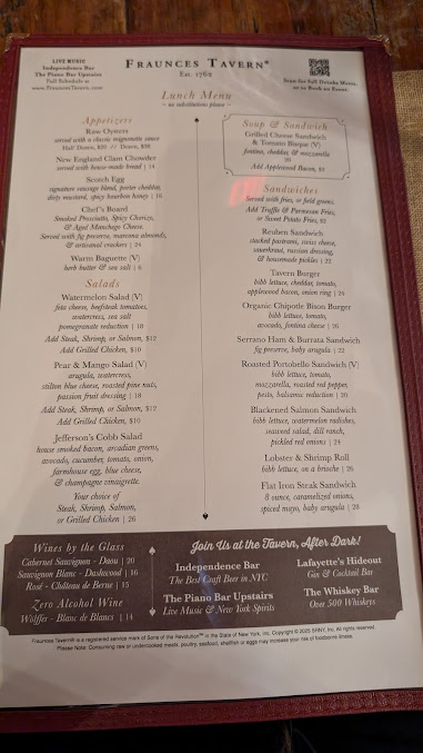 Menu Fraunces Tavern - 8