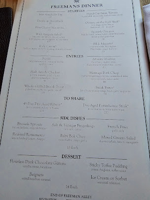 Menu Freemans - 6