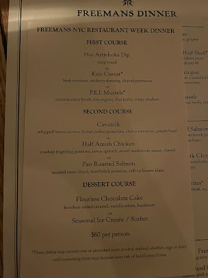 Menu Freemans - 7