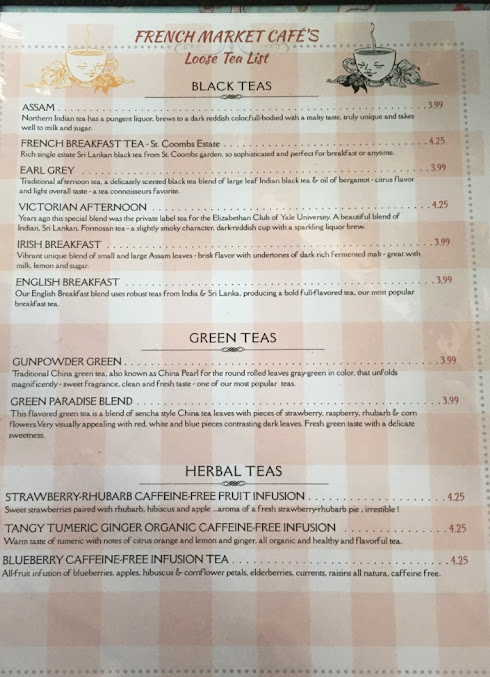 Menu French Market Cafe & Gourmet Shop - Tea Room - 5