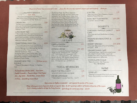 Menu French Market Cafe & Gourmet Shop - Tea Room - 9
