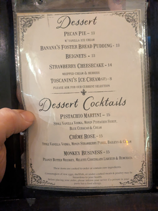 Menu French Quarter - 5