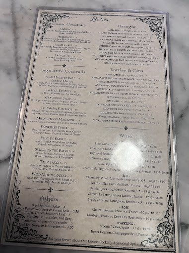 Menu French Quarter - 8