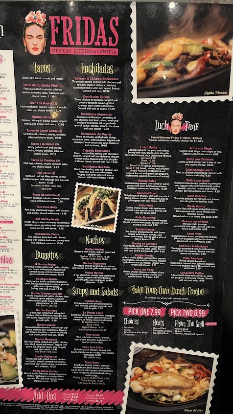 Menu Fridas Mexican Kitchen And Cantina - 2