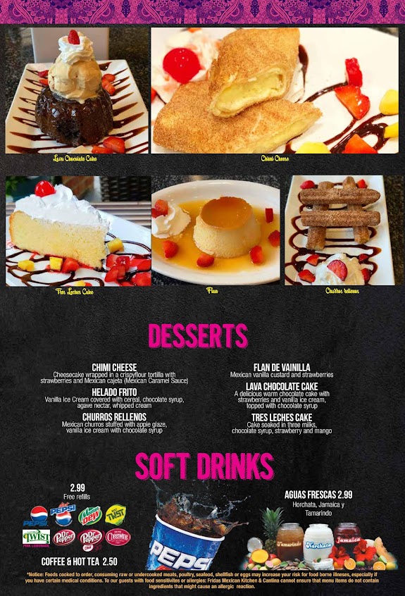 Menu Fridas Mexican Kitchen And Cantina - 6