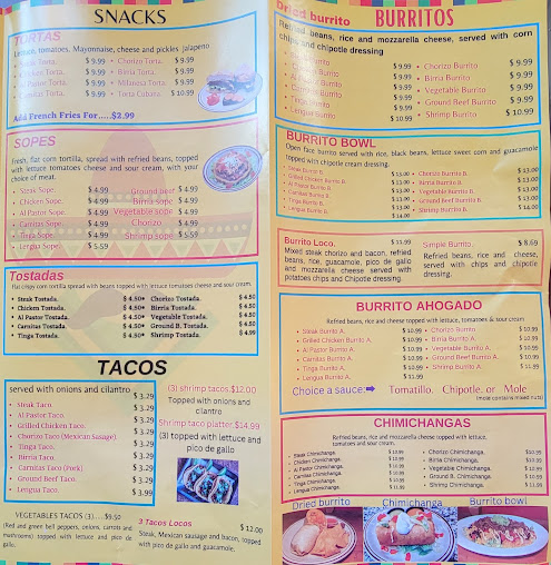 Menu Fridas Mexican Taqueria King Of Prussia - 7