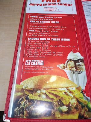 Menu Friendly's - 2