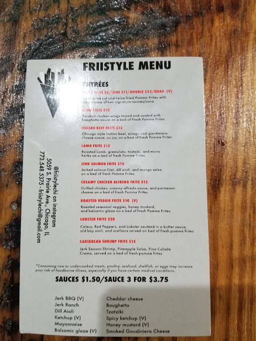 Menu Friistyle Chicago - 6