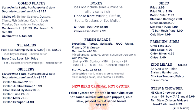 Menu Front Street Fish Co - 0