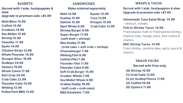 Menu Front Street Fish Co - 1