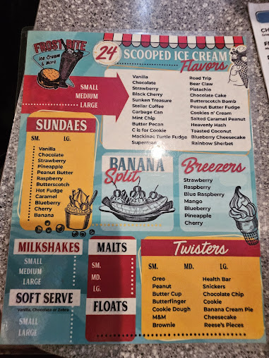 Menu Frostbite Ice Cream More - 3