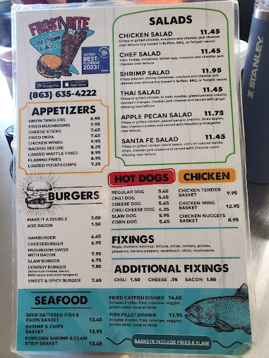 Menu Frostbite Ice Cream More - 9