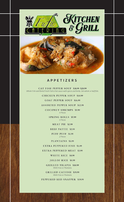 Menu Fufu Catering Kitchen And Grill - 0